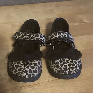 Leopard Girls Velcro Shoes 9C